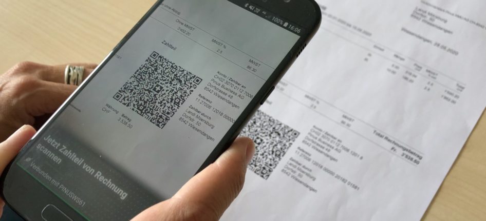 Zahlteil scannen mit ScannerApp