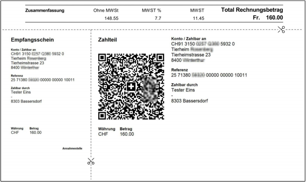 QR-Rechnung erstellen mit Pinus Faktura