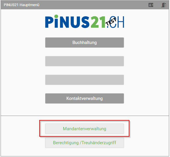 In der Mandantenverwaltung können Sie bestehende Mandanten ändern oder neue anlegen.