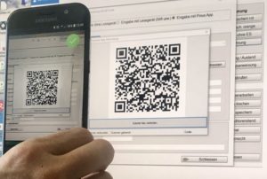 QR-Code / ESR Scanner App mit PiNUS Kreditor/e-Banking