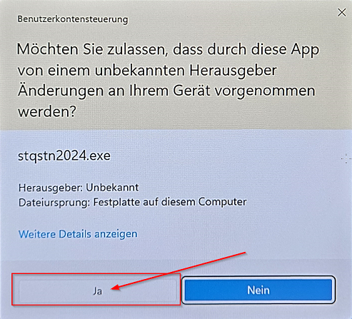 QST 2024 Benutzerkontensteuerung