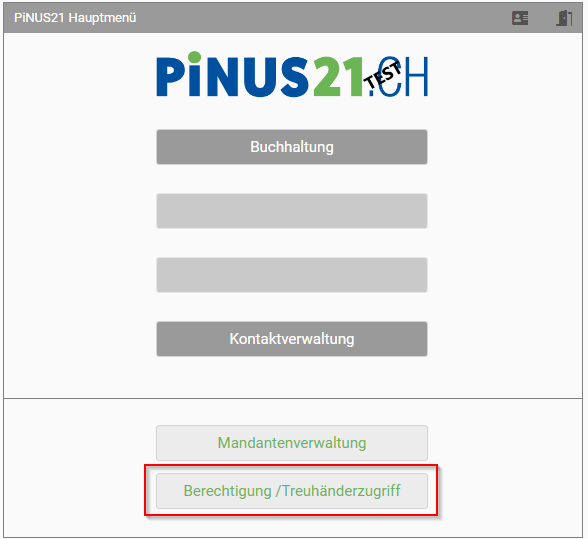 Zugang zu Berechtigung / Treuhänderzugriff